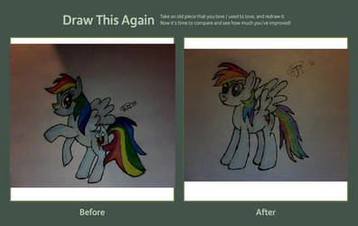 Rainbow Dash Re-draw