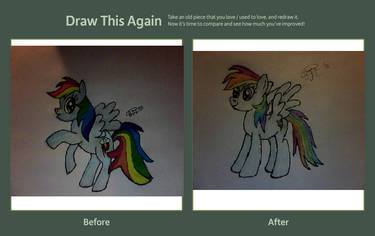 Rainbow Dash Re-draw