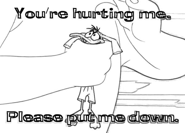 Put me down Coloring Page by Richard67915 on DeviantArt