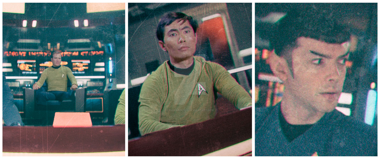 Kirk Sulu Spock 3 Panel by Richard67915 on DeviantArt