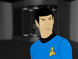 TAS Spock Dark Transporter Room