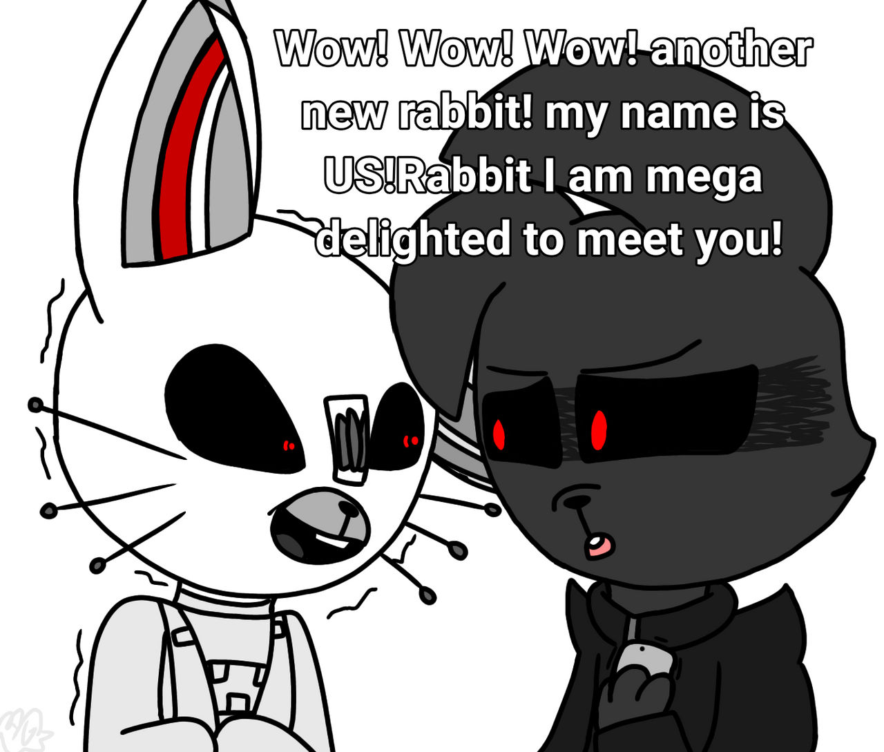Crazy Rabbit Meets Matrix Rabbit (TMS Crossover) by Gatapastelcolors on ...