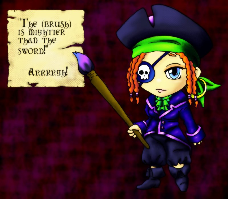 Pirate Chibi - Coloured