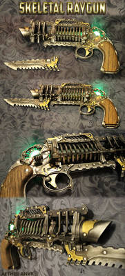 Skeletal Trench Gun - Steampunk Raygun