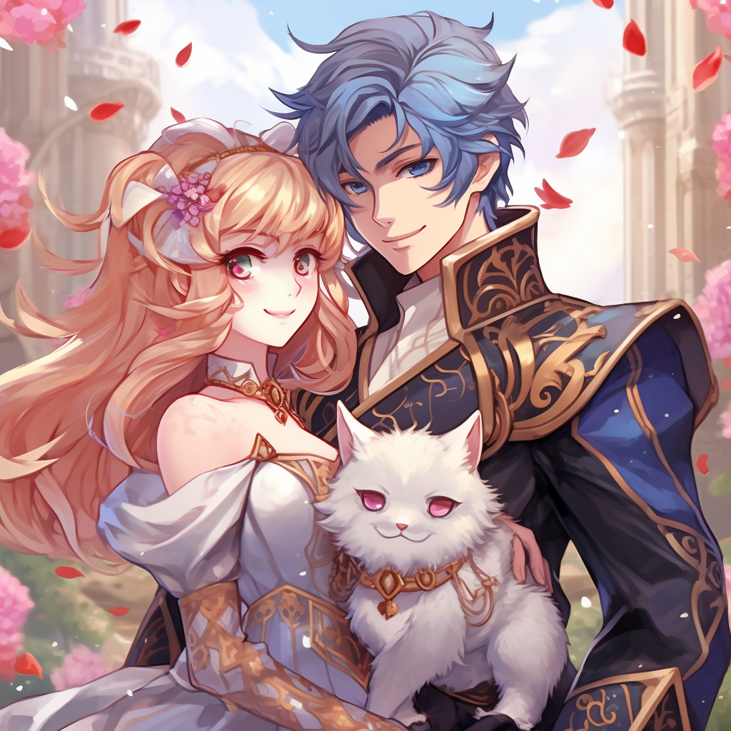 Anime Couple Portrait by ArtificialHub on DeviantArt