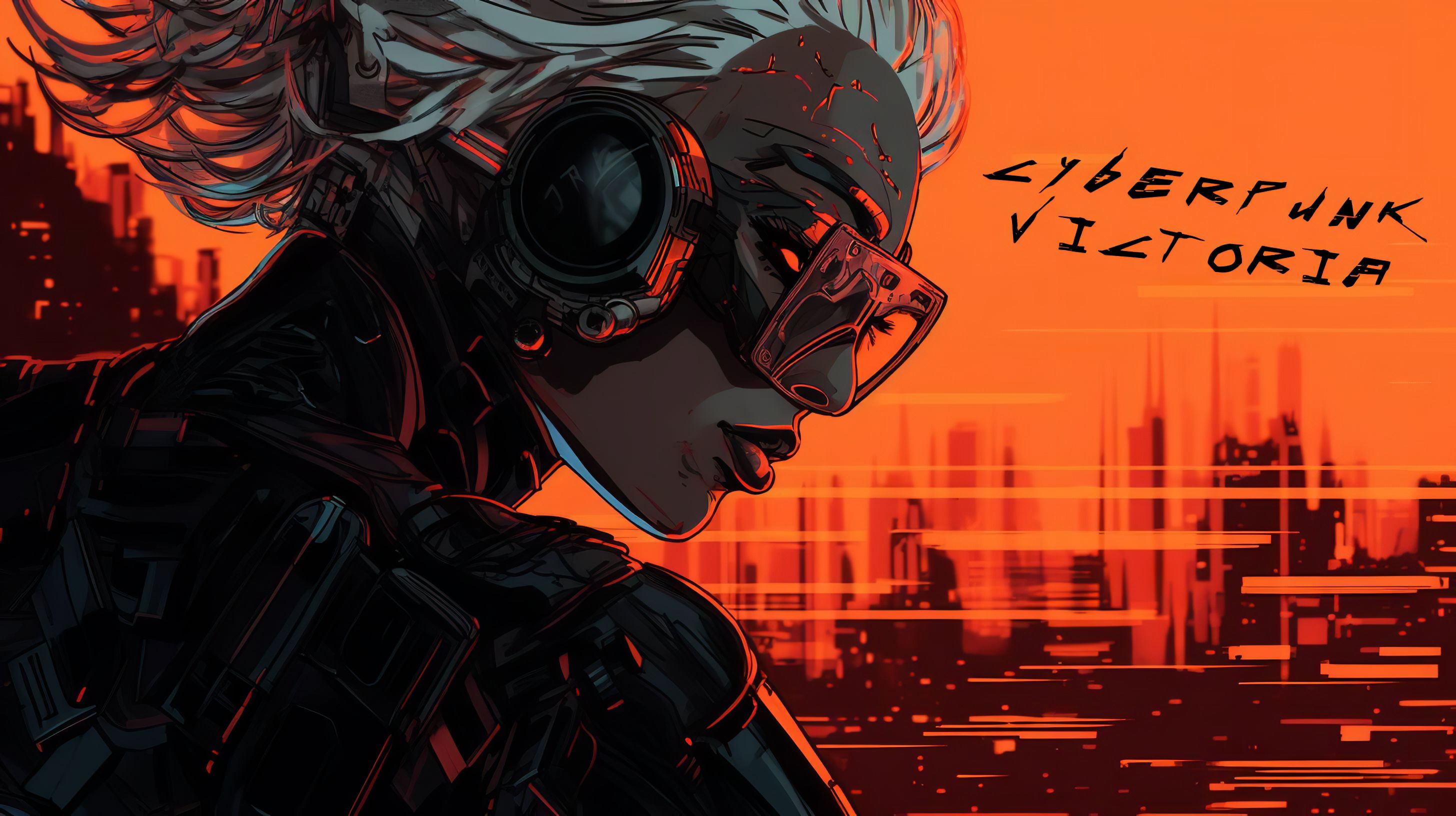 Victoria, The Netrunner - CyberPunk Background by ArtificialHub on ...