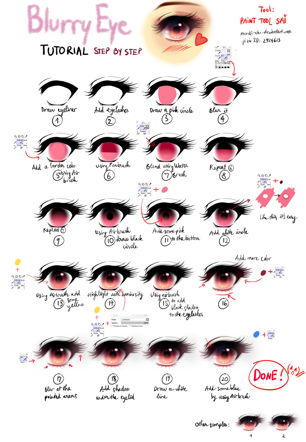 Blurry Eye tutorial