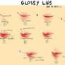 Glossy Lips - Step by step