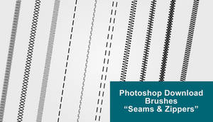 Photoshop Download Brushes 'Seams n Zippers'