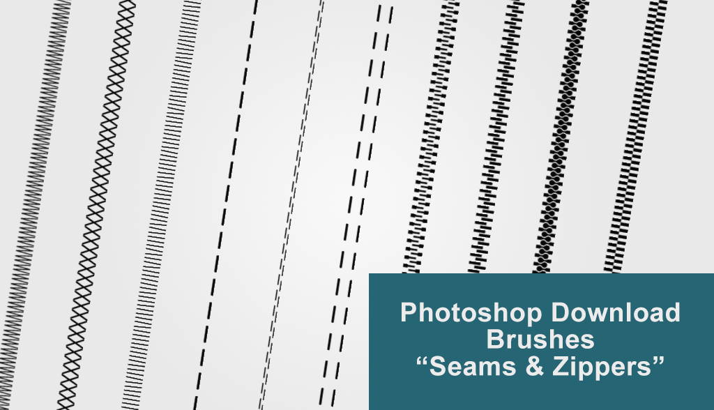 Photoshop Download Brushes 'Seams n Zippers'