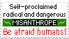 Misanthrope stamp by sahwar