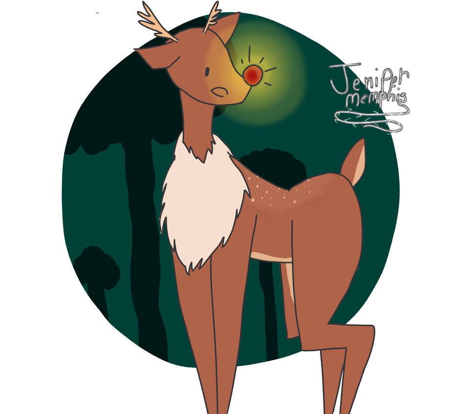 Fallout Deer Nine Rudolph Rudolph the red nosed rain deer by JuniperMemphis on DeviantArt