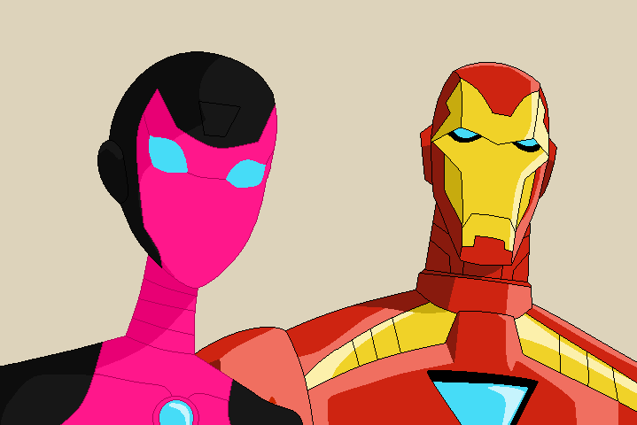 Iron Man and Iron Woman