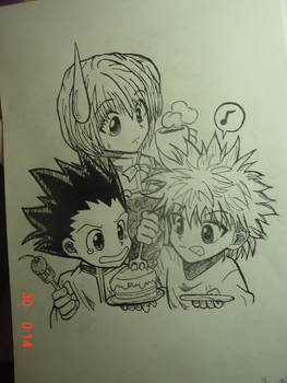 The three from Hunter X Hunter