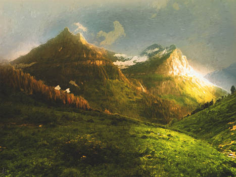 Mountains At Dawn