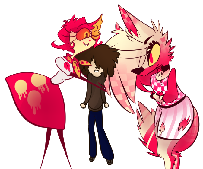 Hazbin Hotel Au Having Fun With The Big Sisters By