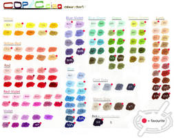 Copic Ciao Colour Chart