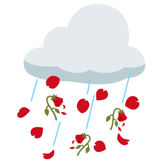Raining roses by Koreani972 on DeviantArt