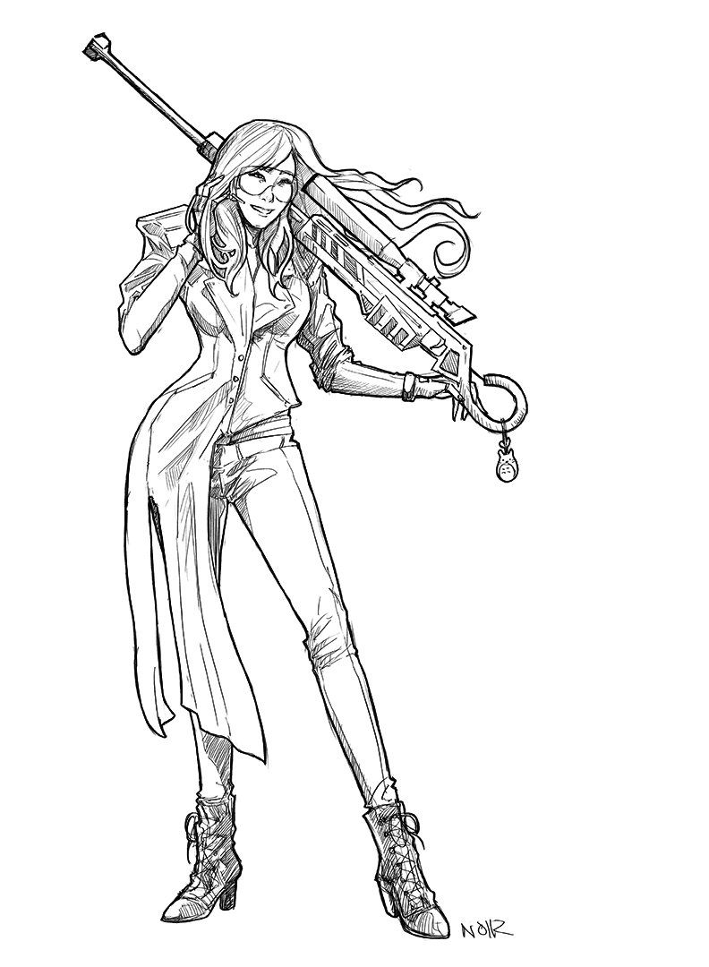 Tiffany lineart