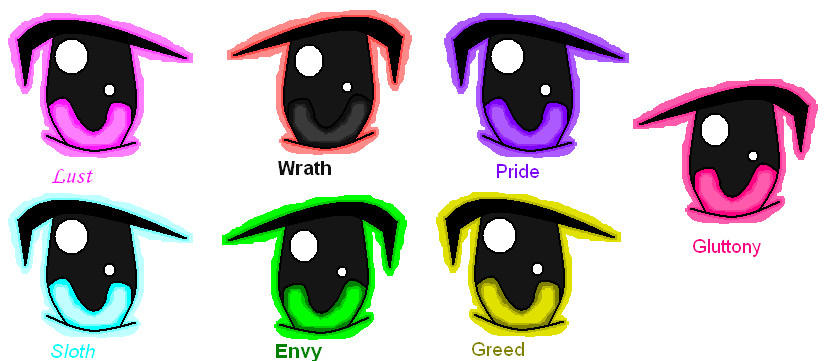 7 Deadly Sins Eyes