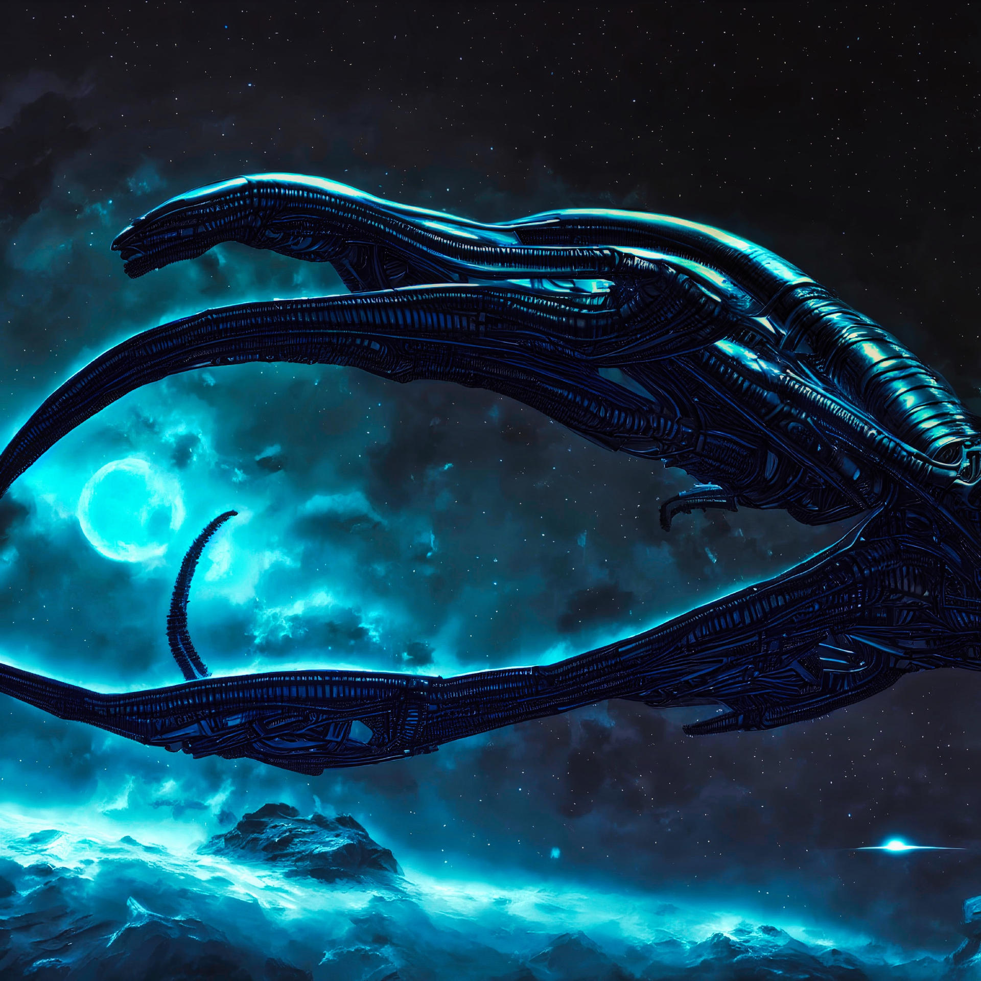 Alien Ship by the-ramm on DeviantArt