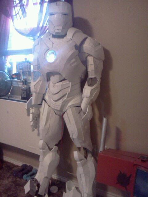 Iron man mark 4 standing up.