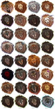 Headshot recolors for Lioden