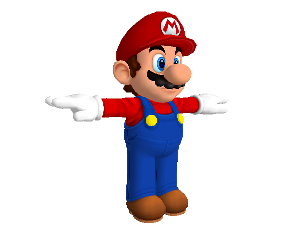 ArtStation - Super Mario Model T Pose