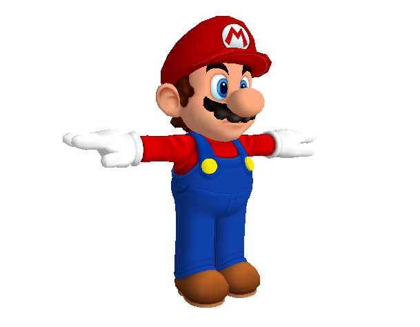 Mario t pose by marioandsonicfan04 on DeviantArt