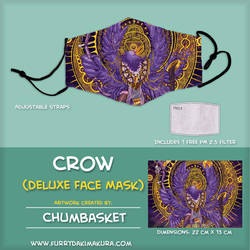 Crow Face Mask by Chumbasket
