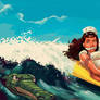 bettie in distress WIP