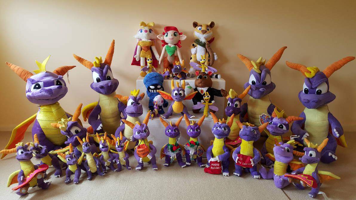 Spiro Merch My complete Spyro the dragon plush toy collection! by ...