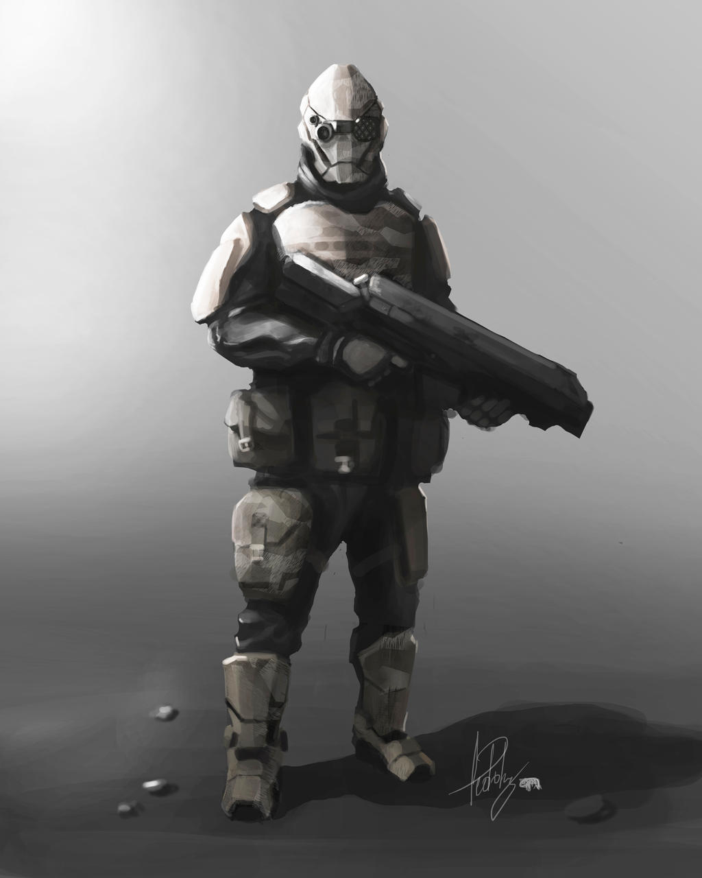 Soldier Concept 1 by TeddyDxC on DeviantArt