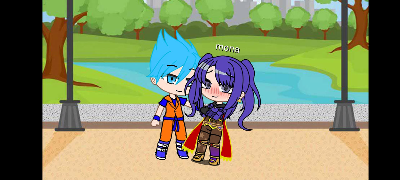 Goku and mona by Kronnotime on DeviantArt