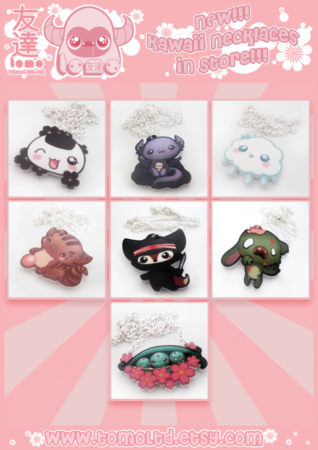 7 New Kawaii Necklaces! Now in store!