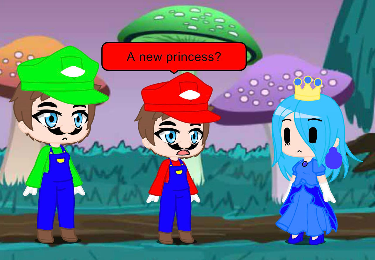 Princess Nusky meets the Mario bros by Skystar9009 on DeviantArt