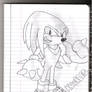 knuckles the echina : uncolored