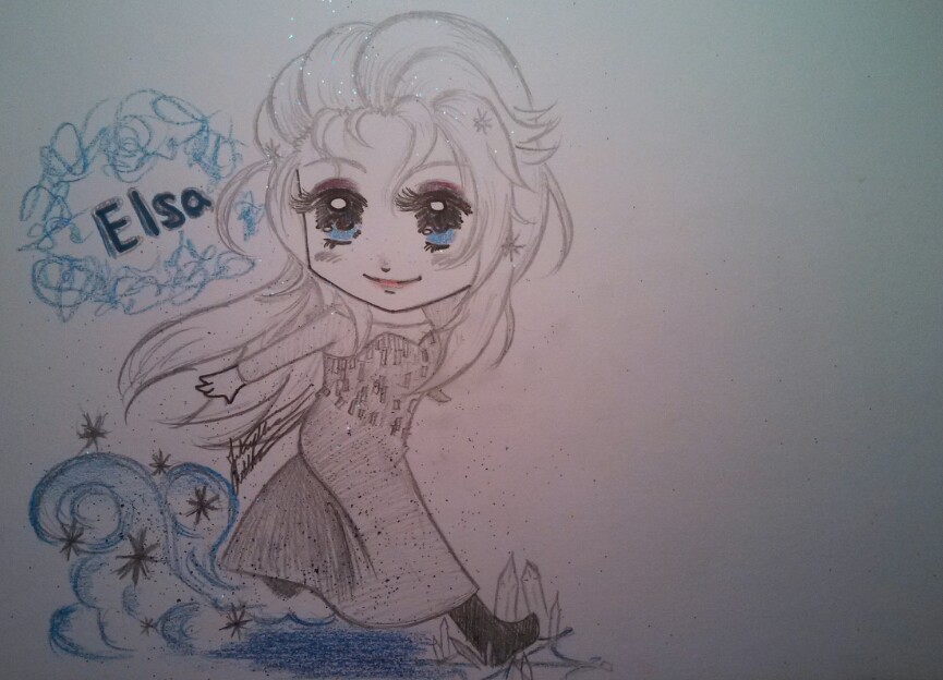 Elsa chibi sketch