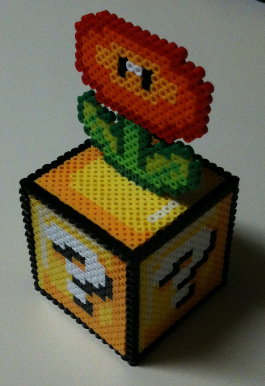 Perler Fire Flower Block