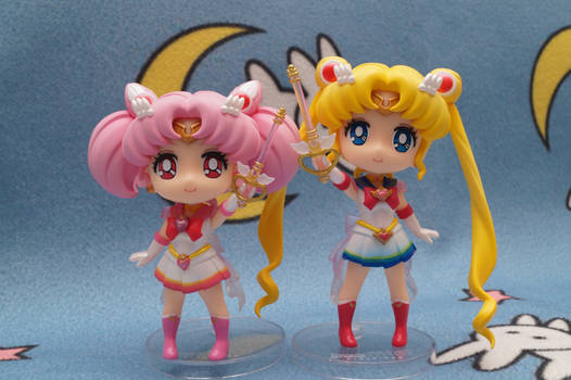 Super Sailor moon and Super Sailor Chibimoon