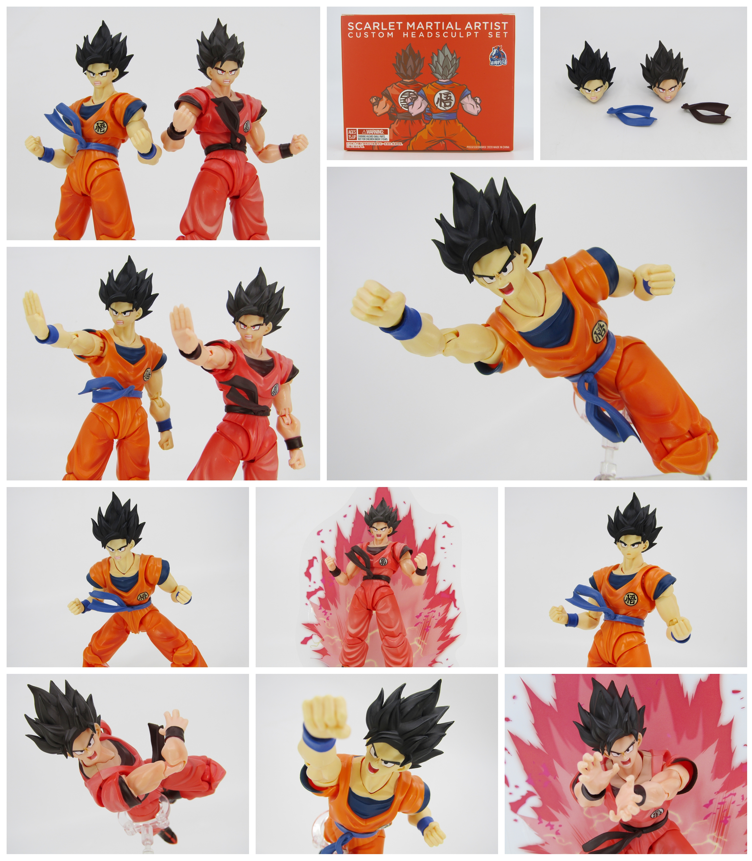 Demoniacal fit SSJ Goku kaiohken Action figure Scarlet Martial Artist -  Supply Epic
