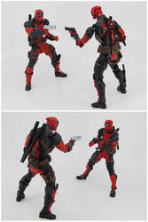 2 (Revoltech) Deadpools by KrisAnderson97