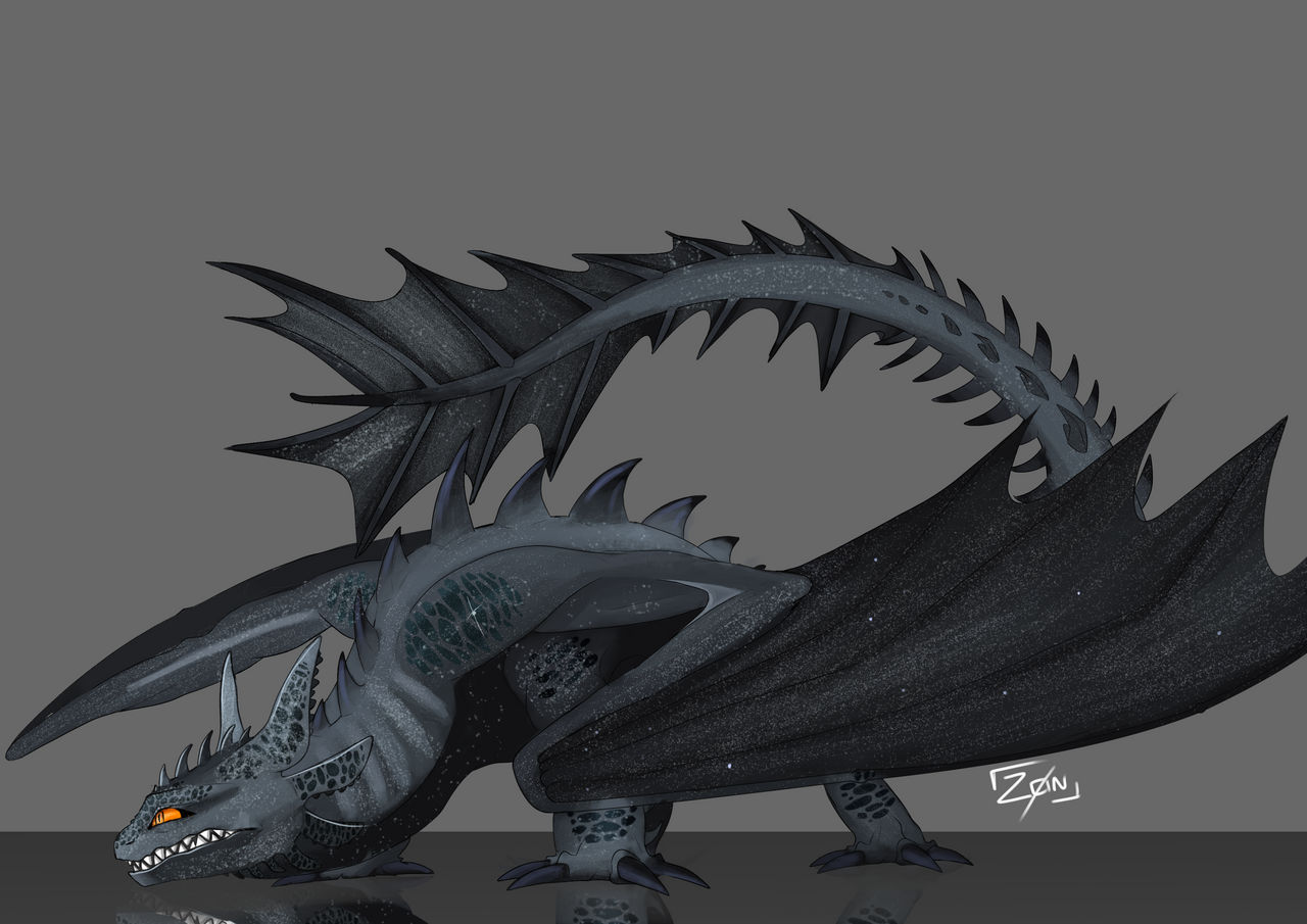 Grumpy Night Fury Night fury by ZOnniex on DeviantArt