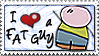 I Love a Fat Guy_Stamp by JacquiJax