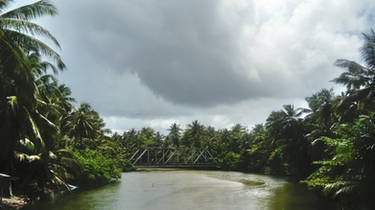 Bridge in Hikkaduwa, Sri Lanka