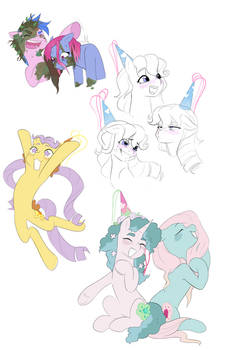 Princess Ponies: Sketches