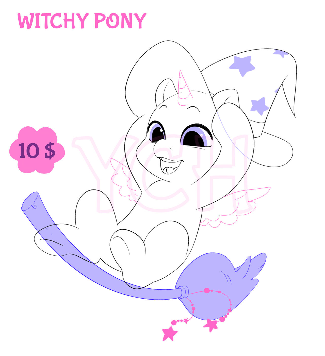 Witchy Pony (Kofi YCH)