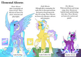 Skyros AU: Elemental Alicorns