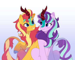 Comm: Kirin Sunset Shimmer and Starlight Glimmer