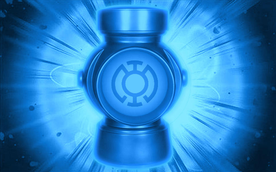 Blasting Blue Lantern Battery Background